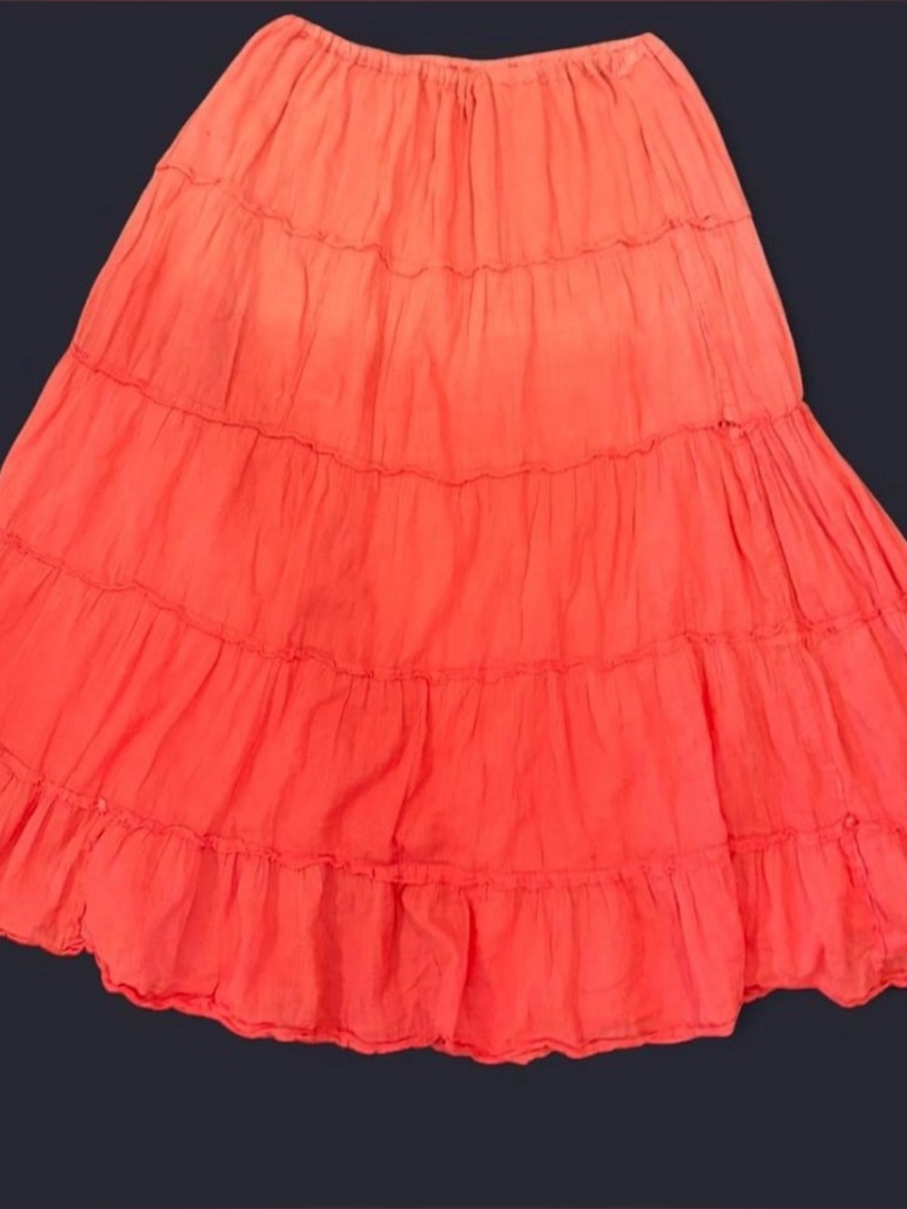 Great Northwest Clothing Company Coral Tiered Skirt